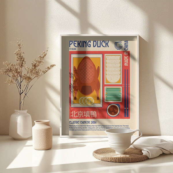 Peking Duck Japanese Food Print Poster 30x40 cm