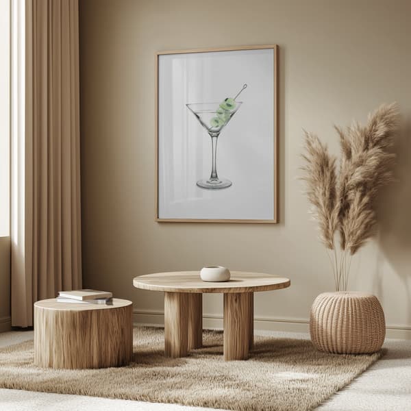 UFO Martini Poster 50x70 cm