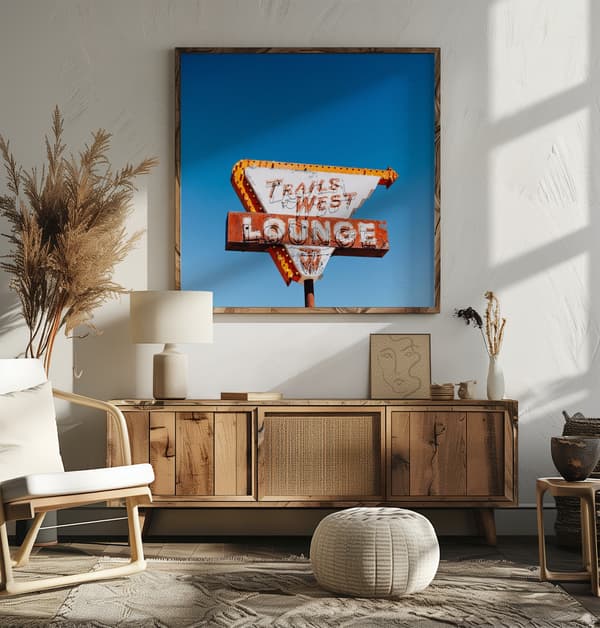 Trails West Lounge 2 Poster 50x50 cm