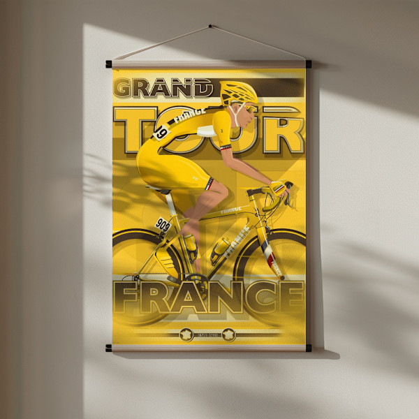 Tour De France Grand Tour Cycling Race Poster 30x40 cm