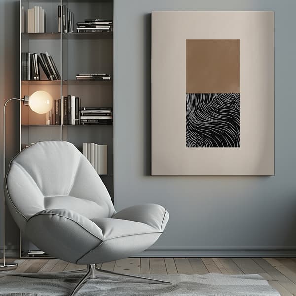 White Wave Art No.1 Canvastavla 50x70 cm