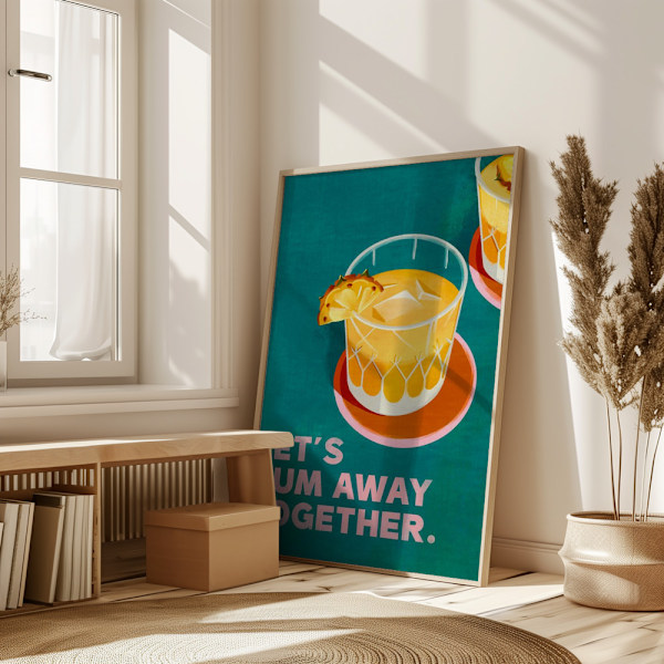 Rum Away Poster 50x70 cm