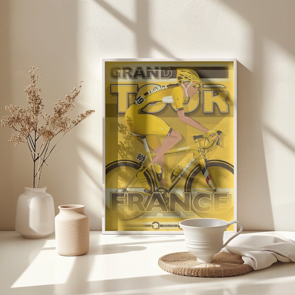 Tour De France Grand Tour Cycling Race Poster 30x40 cm