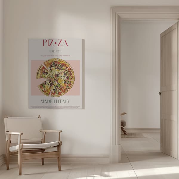 Pizza Canvastavla 50x70 cm