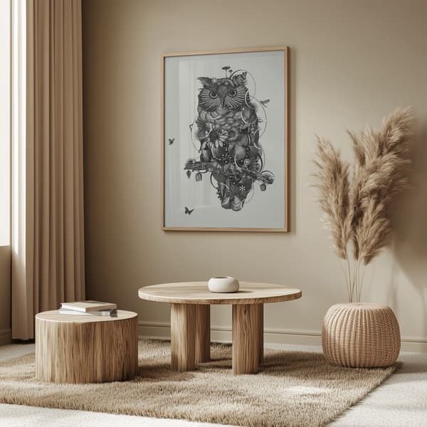 Owl Poster 50x70 cm