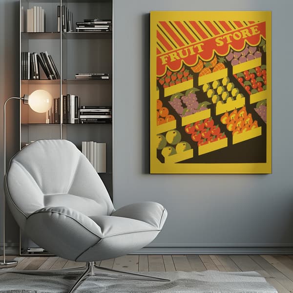 Fruit Store Canvastavla 50x70 cm