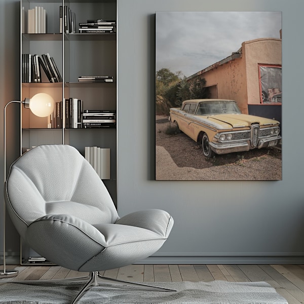 Route 66 Oldtimer Canvastavla 50x70 cm