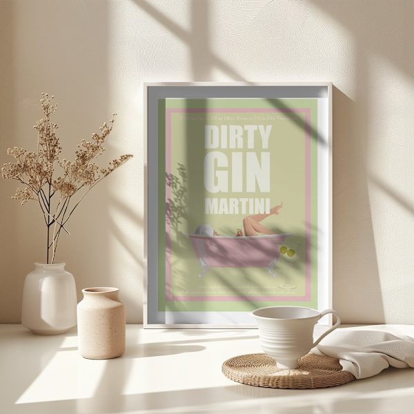 Jlr Cocktails Dirtyginmartini Pinkrequestimage Copy Poster 30x40 cm