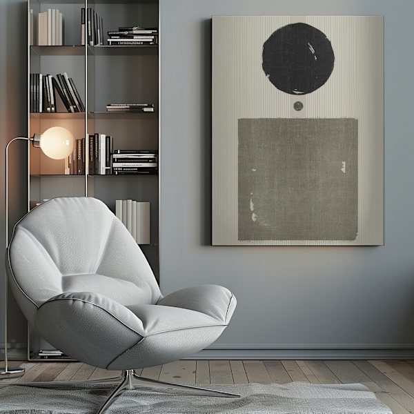 Lady in Beige Canvastavla 50x70 cm