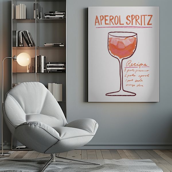 Aperol Spritz Canvastavla 50x70 cm