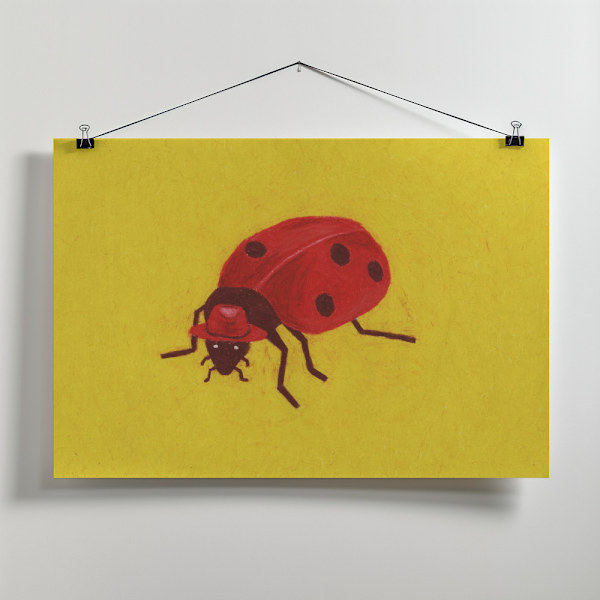 Ladybird Canvastavla 40x30 cm