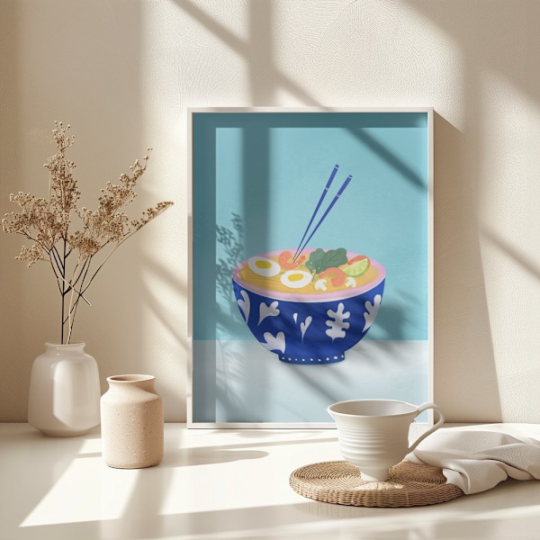 Ramen Bowl Poster 30x40 cm