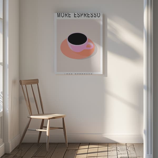 More Espresso Less Depresso Canvastavla 30x40 cm