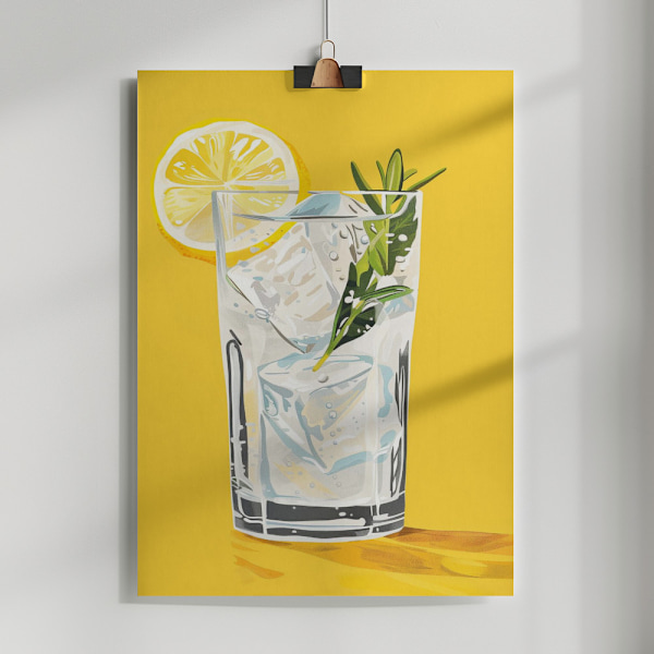 Gin and Tonic - Jolly and Dash Poster 50x70 cm