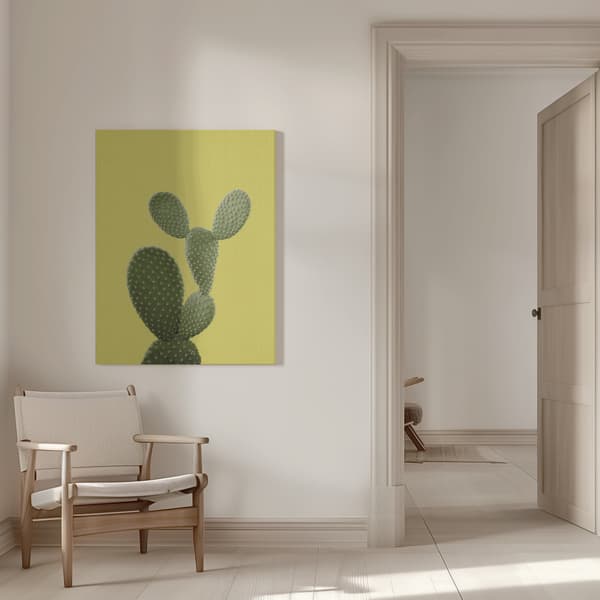 Yellow Cactus Canvastavla 50x70 cm
