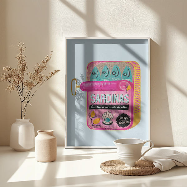 Sardines Tin Can Poster 30x40 cm