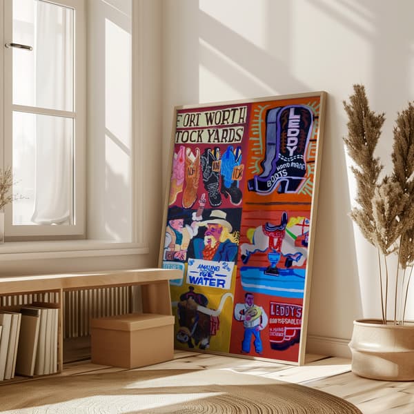 Fort Worth Poster 50x70 cm
