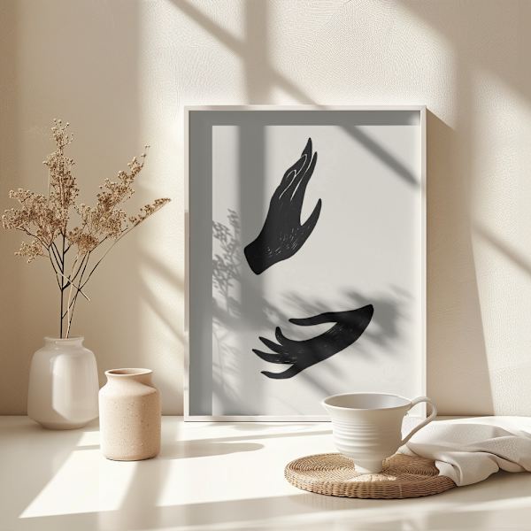 Whimsy Hands Poster 30x40 cm