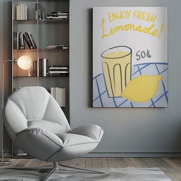 Fresh Lemonade Canvastavla 50x70 cm