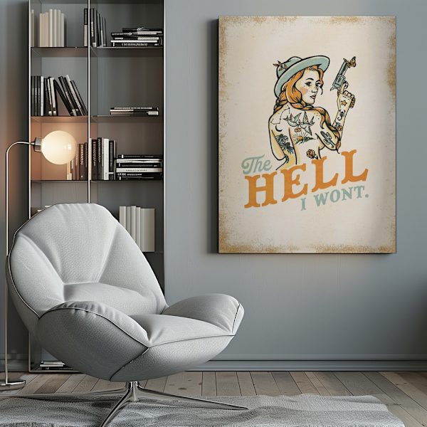 Hell I Wont Canvastavla 50x70 cm