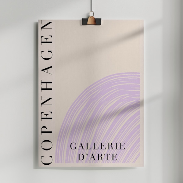 Copenhagengalerielilac Ratio2x3 Poster 50x70 cm