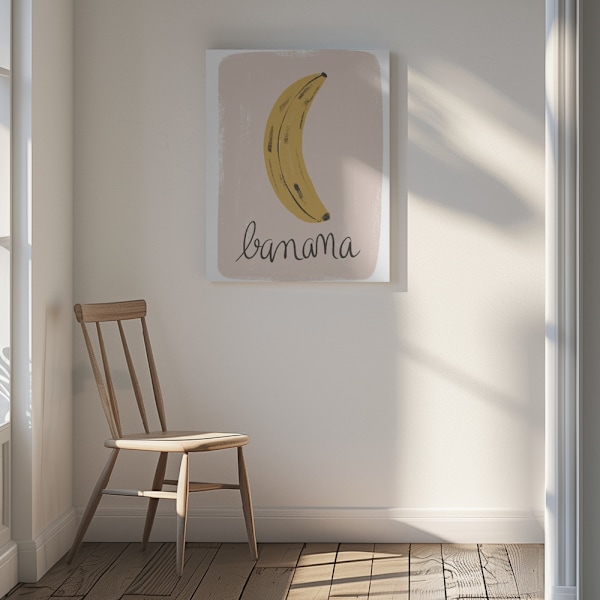 Banana 18x24 Canvastavla 30x40 cm