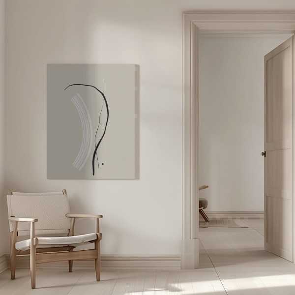 Composition of Lines - The First Canvastavla 50x70 cm