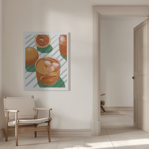 Pandc Cocktailandstripes Copy 2 Canvastavla 50x70 cm