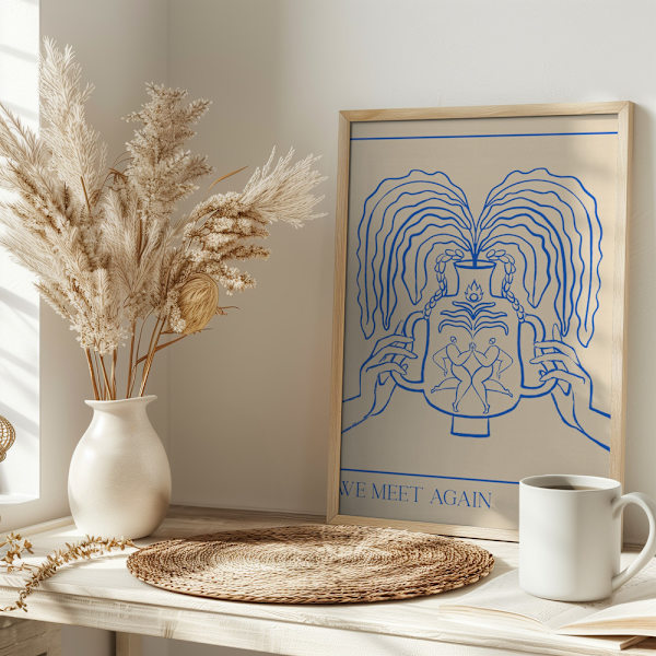 Vessel Collection : We Meet Again (LineArt) Poster 30x40 cm