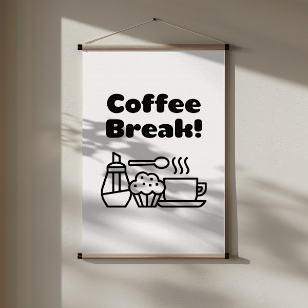 Coffee Break Poster 30x40 cm