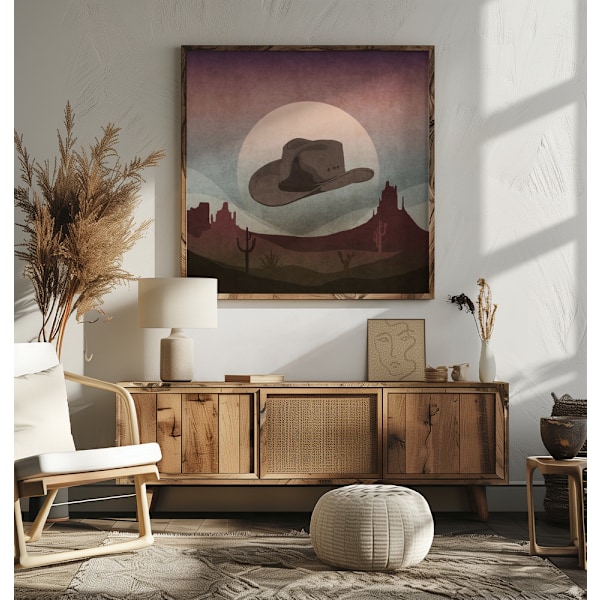 Cowboy Hat Poster 50x50 cm