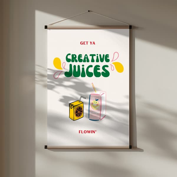 Creative Juices Print Poster 30x40 cm