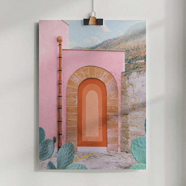 Sicilian Arch Poster 50x70 cm