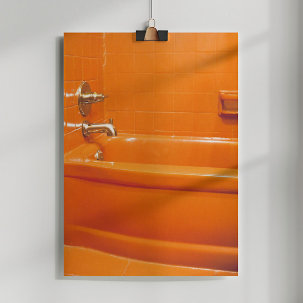 Orange Tub Poster 50x70 cm