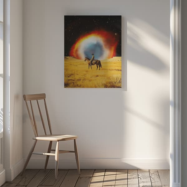 Nebula Cowboy Canvastavla 30x40 cm