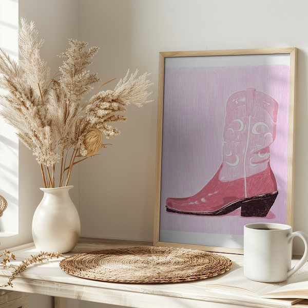 P&c Cowgirlboot Copy Poster 30x40 cm