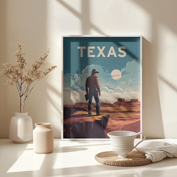 Texas Poster 30x40 cm