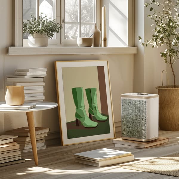 Green boots Poster 50x70 cm