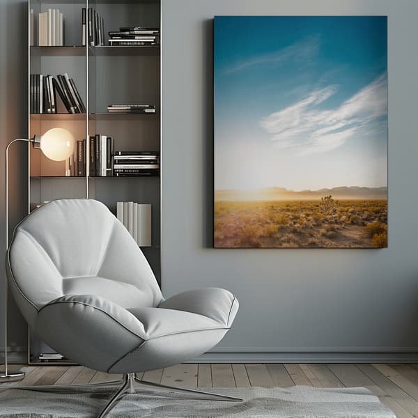 Nevada Desert Sunrise Canvastavla 50x70 cm