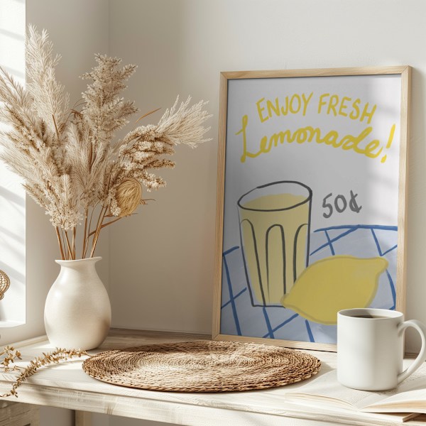 Fresh Lemonade Poster 30x40 cm