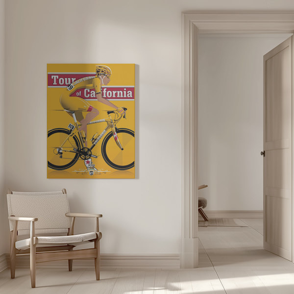 Tour of California Bicycle Race Canvastavla 50x70 cm