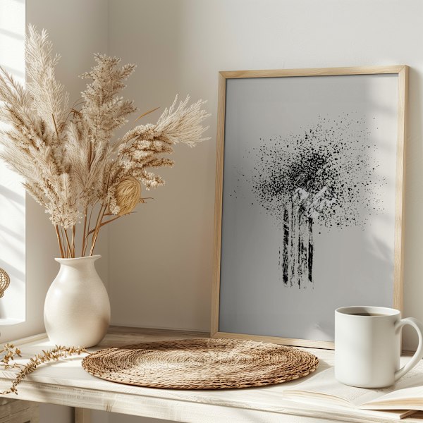 Brush splatters #5 Poster 30x40 cm
