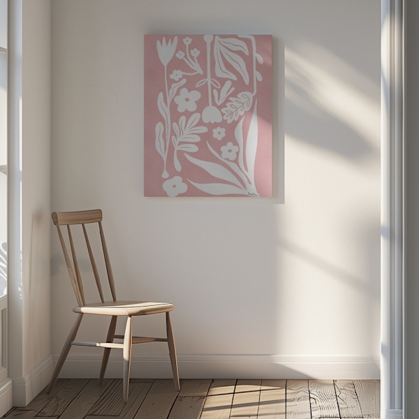 Nordic Abstract Florals Canvastavla 30x40 cm