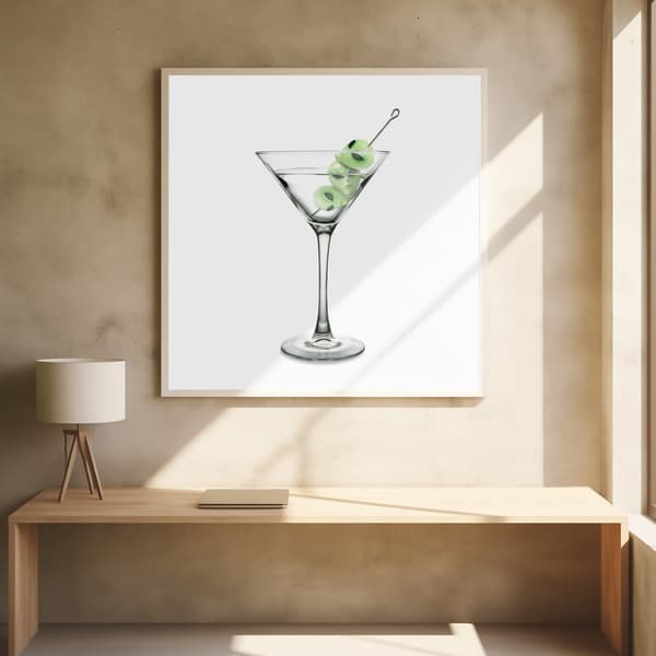 UFO Martini Poster 50x50 cm