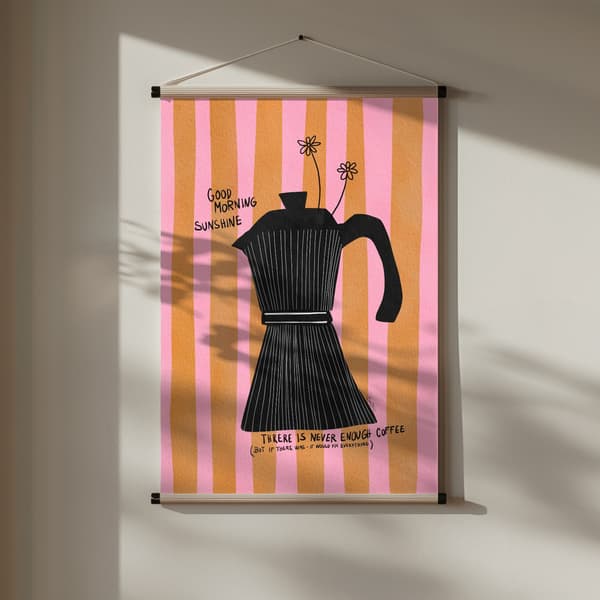 Mocca Coffee Sunshine Poster 30x40 cm
