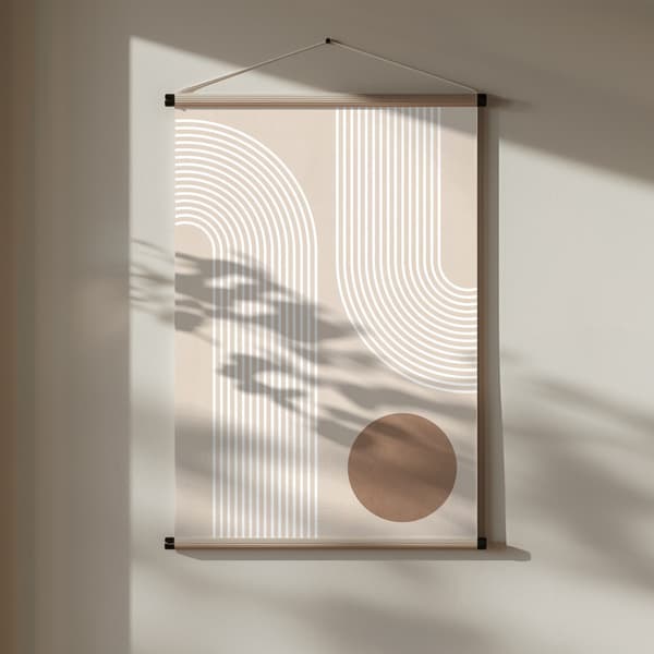 Beige Arc Poster No.1 Poster 30x40 cm