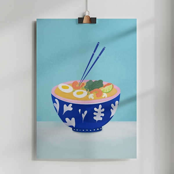 Ramen Bowl Poster 50x70 cm