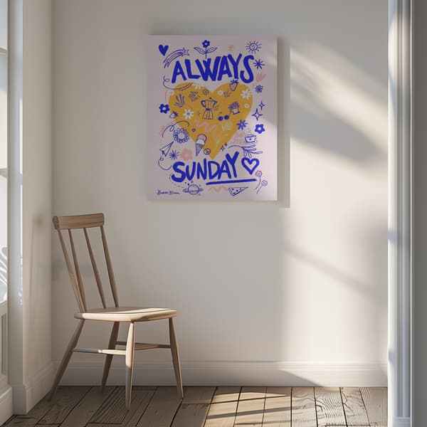 Always Sunday Canvastavla 30x40 cm