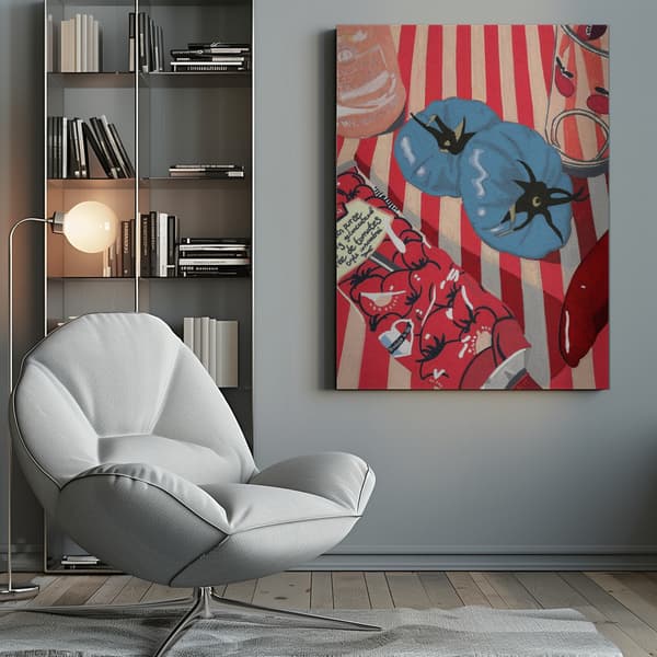 Blue Tomatoes Canvastavla 50x70 cm
