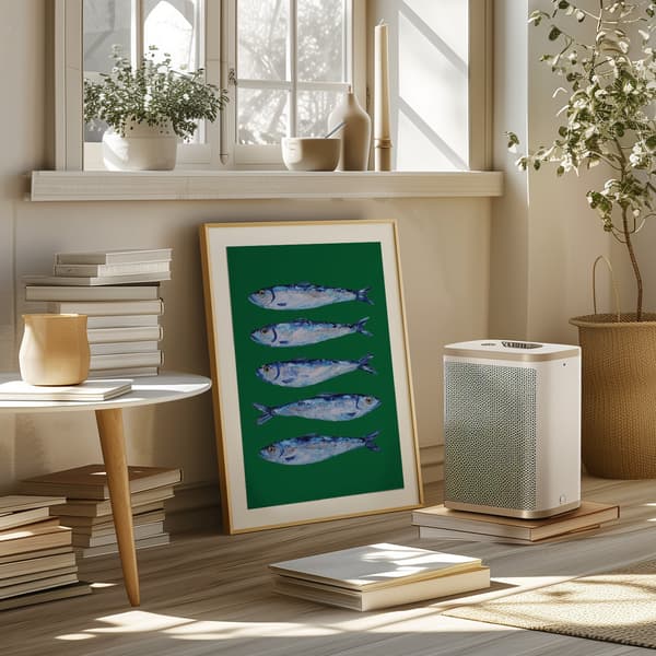 Sardines Forest Green Poster 50x70 cm